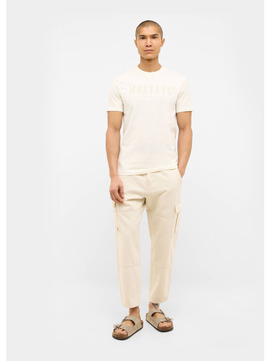 Mustang Mustang T-shirt Style Austin Bianco Regular Fit