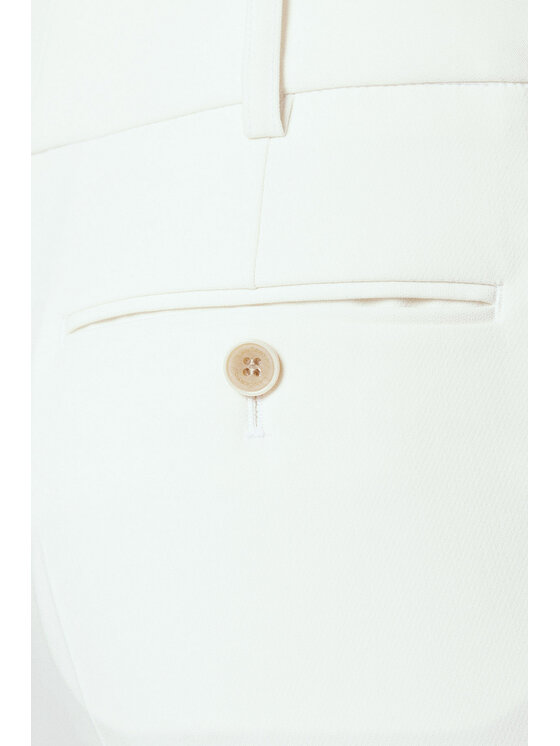 Lancerto Lancerto Spodnie materiałowe Donna SP073125000006 Écru Regular Fit