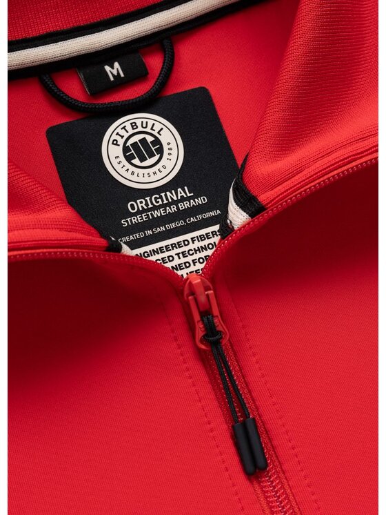 PITBULL PITBULL Bluza POWERS Czerwony Regular Fit