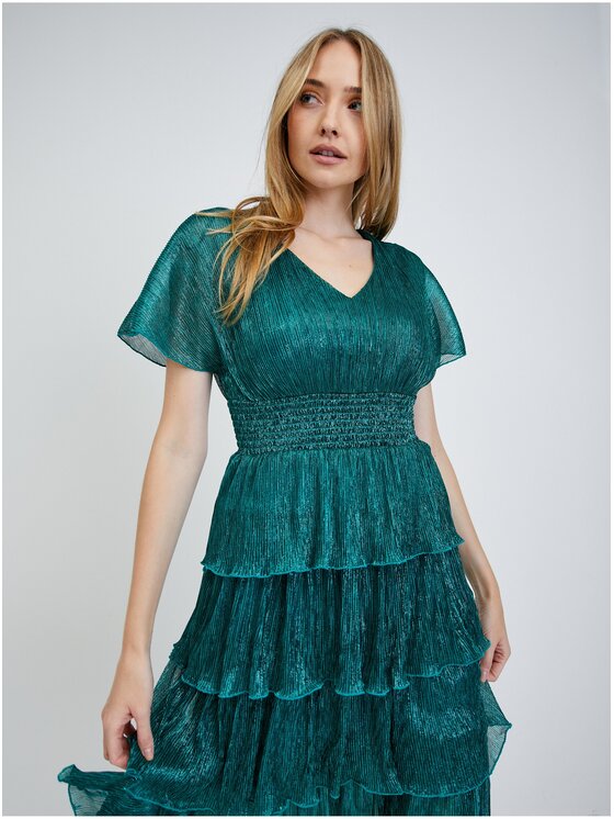 Orsay Orsay Sukienka 470320-593000__36 Zielony Regular Fit