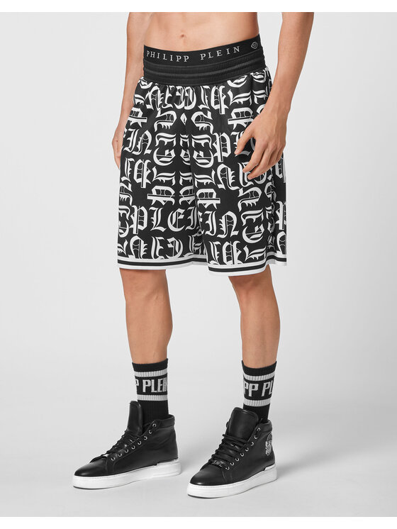 PHILIPP PLEIN PHILIPP PLEIN Szorty sportowe 30430 Czarny Jogger Fit