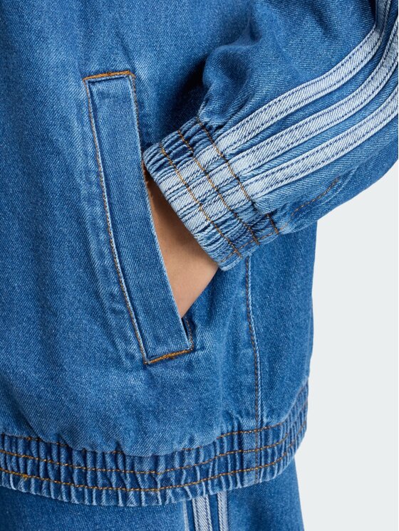 adidas adidas Bluza FIREBIRD ADILENIUM DENIM Błękitny Regular Fit