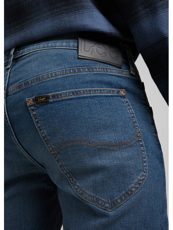 Lee Lee Jeansy DAREN ZIP FLY Niebieski Straight Fit