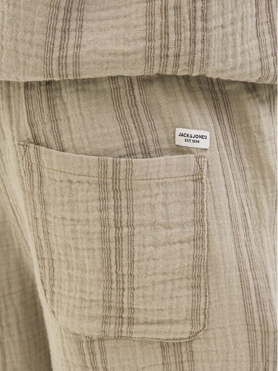 Jack&Jones Jack&Jones Kratke hlače iz tkanine Jaiden 12274758 Bež Relaxed Fit