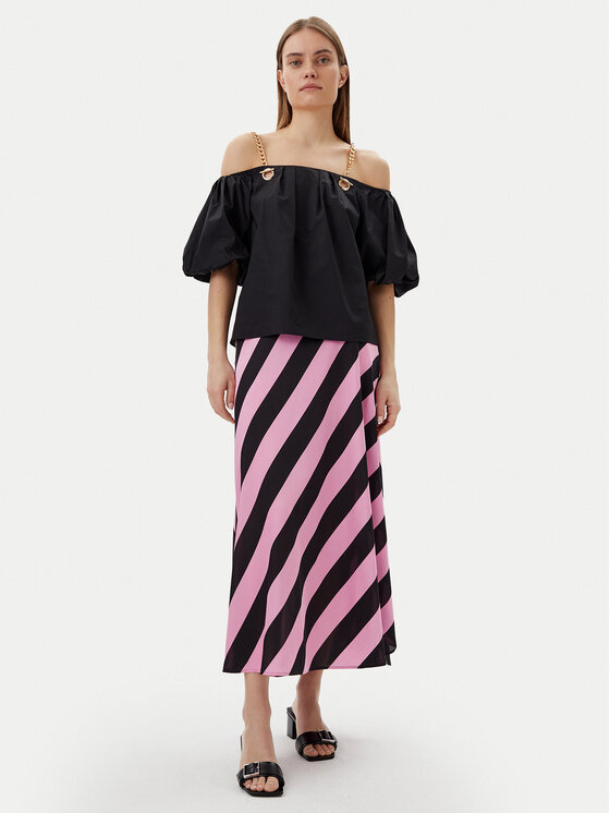 LOLA CASADEMUNT LOLA CASADEMUNT Halenka MS2515040 Černá Relaxed Fit