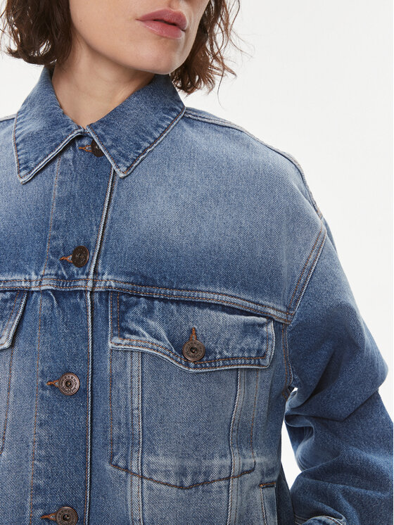 Weekend Max Mara Kurtka jeansowa Pio 2415041071 Niebieski