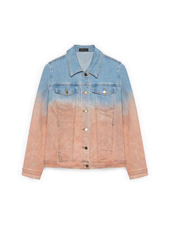 Fiorella Rubino Fiorella Rubino Giacca di transizione R403T001295N024 Turchese Baggy Fit