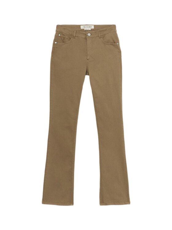 Trussardi Trussardi Pantaloni di tessuto P7019100290N035 Écru Slim Fit