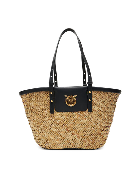 Geantă PINKO Love Summer Basket PE 25 PLTT 103324 A1RL Bej