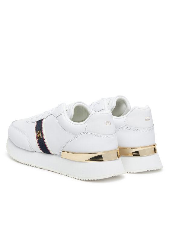 Tommy Hilfiger Tommy Hilfiger Sneakersy Webbing Runner FW0FW08904 Bílá