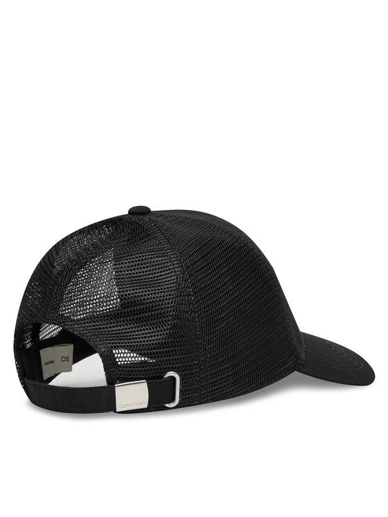 Calvin Klein Calvin Klein Czapka z daszkiem Monologo Woven Patch Trucker LV04D5099G Czarny