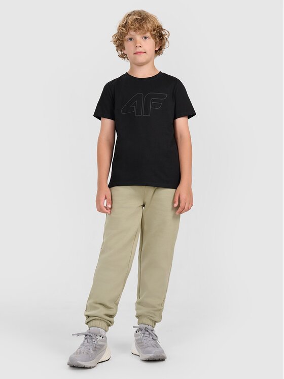 4F 4F Tričko 4FJWMM00TTSHM2331-20S Čierna Oversize