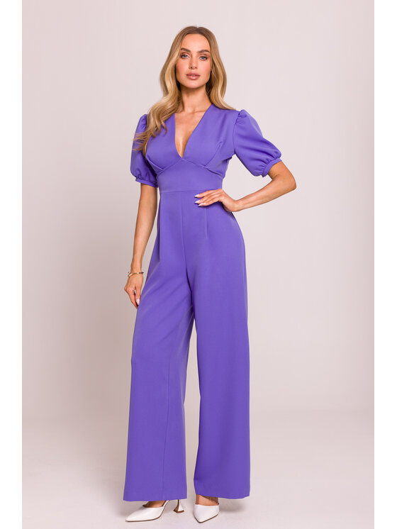 Made of Emotion Made of Emotion Jumpsuit M852 Viola Sexy Straight Fit