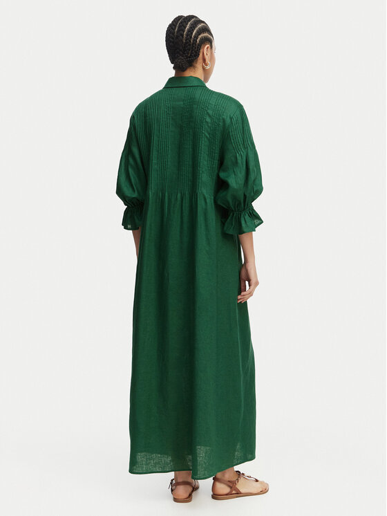 Luisa Spagnoli Luisa Spagnoli Vestito chemisier Pasotto 543083 Verde scuro Regular Fit