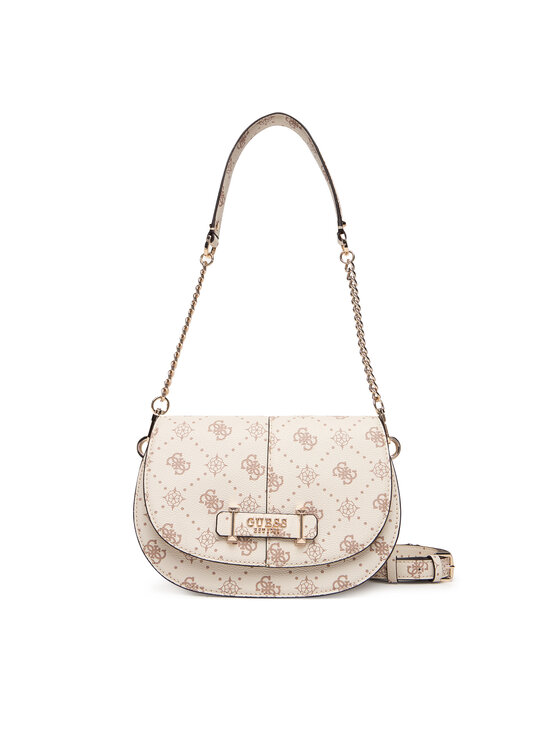 Guess Guess Táska Carrie Logo HWGP98 98200 Ekru
