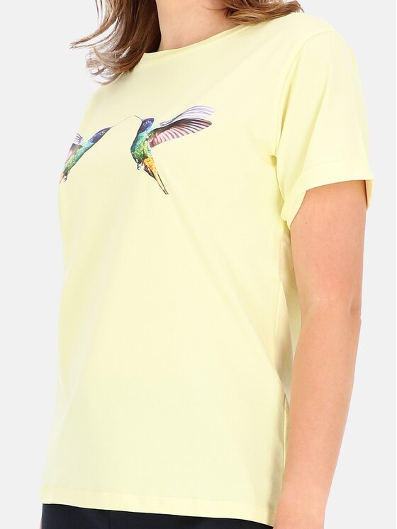 Perso Perso T-Shirt TCE242000F Žlutá Regular Fit