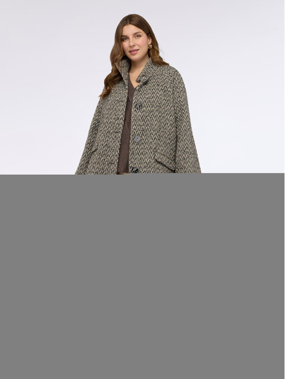 Fiorella Rubino Fiorella Rubino Cappotto 0215L000051N0R2 Écru Slim Fit