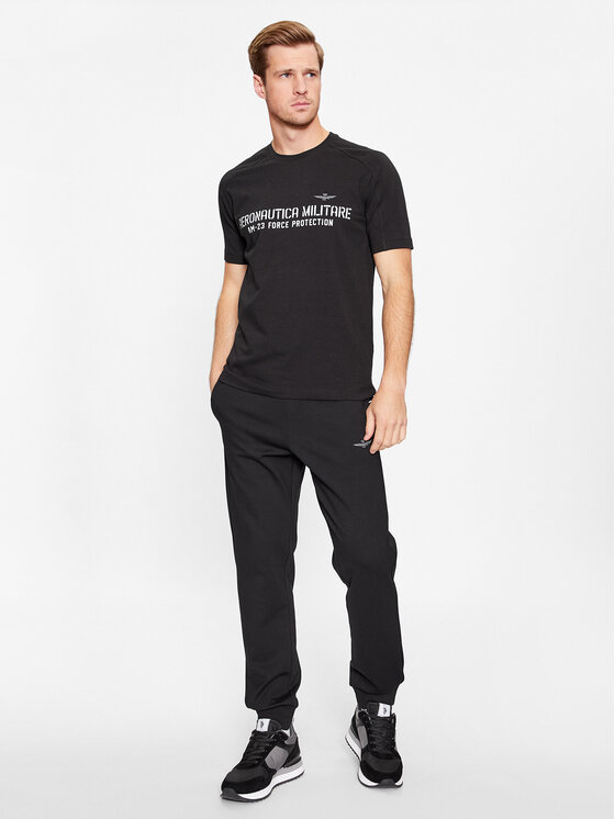 Aeronautica Militare Aeronautica Militare T-Shirt 232TS2149J612 Μαύρο Regular Fit