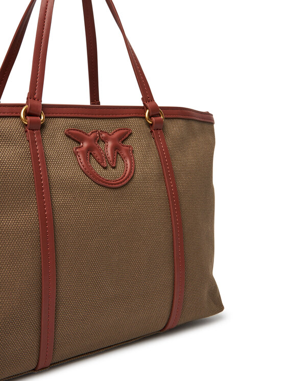 PINKO PINKO Ročna torba Miranda Shopper Classic PE 25 PLTT 104714 A2G2 Khaki