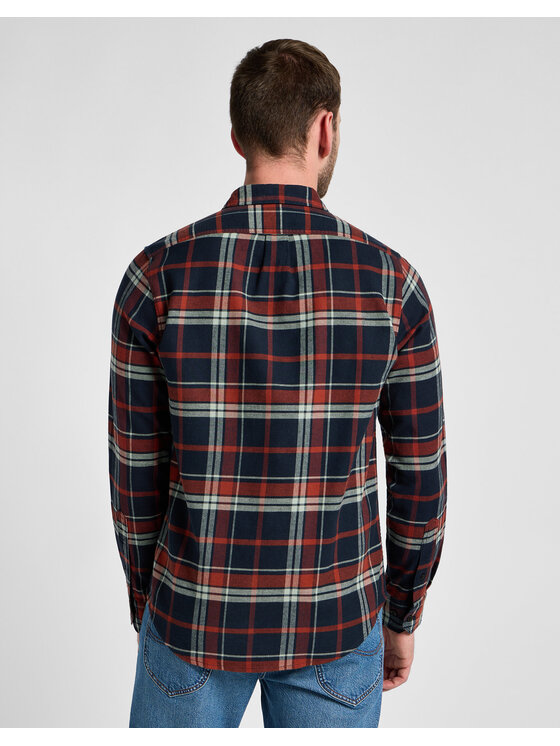 Lee Lee Koszula SURE SHIRT Czerwony Regular Fit