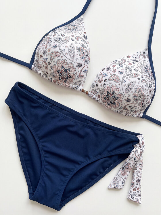 Miss Lou Miss Lou Bikini ML010 Granatowy