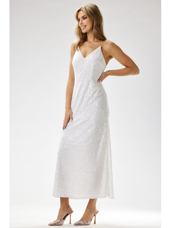 Awama Awama Abito da sera A697 Bianco Basic Fit
