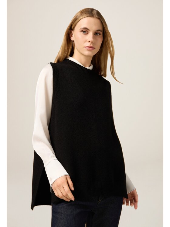 Oltre Oltre Sweter M187E002210N033 Czarny Over Fit