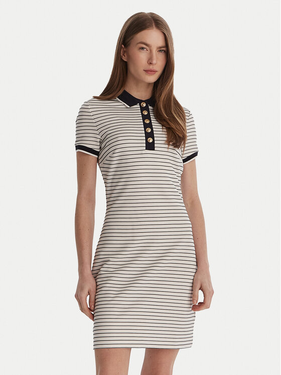 Guess Guess Kleid für den Alltag W6GK14 K2948 Weiß Regular Fit