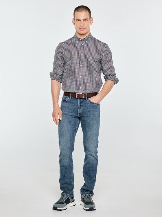BIG STAR BIG STAR Koszula GIBKOR Bordowy Basic Fit