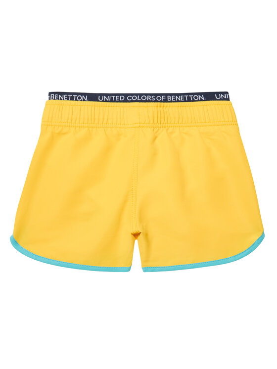 United Colors Of Benetton United Colors Of Benetton Szorty kąpielowe 5JD00X00R Żółty Regular Fit