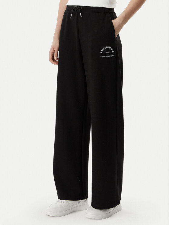 KARL LAGERFELD Pantaloni trening B2W10145 Negru Regular Fit