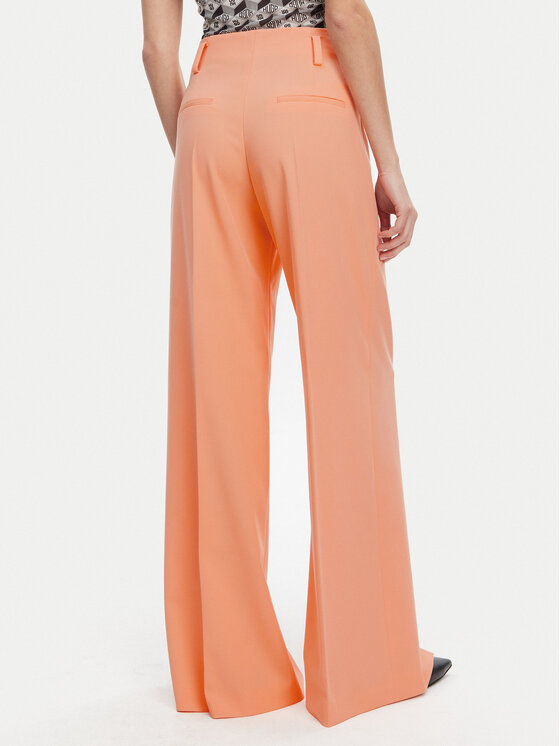 HUGO HUGO Штани з тканини Hezena 50537073 Оранжевий Regular Fit