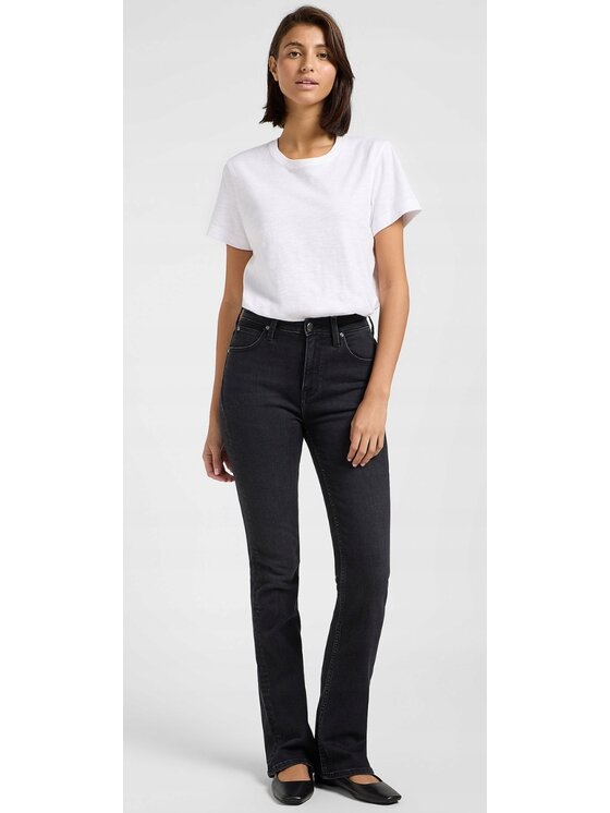 Lee Lee Jeansy Breese Boot Czarny Bootcut Fit