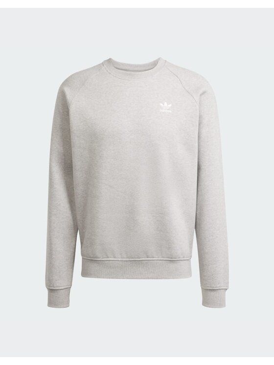 adidas Originals adidas Longsleeve Trefoil Essentials Crew Szary jasny Regular Fit