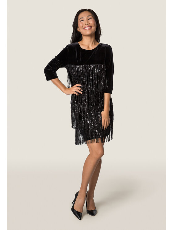 QUIOSQUE QUIOSQUE Sukienka wieczorowa 4TN004 Czarny Regular Fit