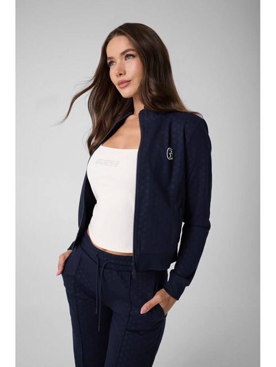 Guess Guess Mikina 183765 Světle modrá Classic Fit
