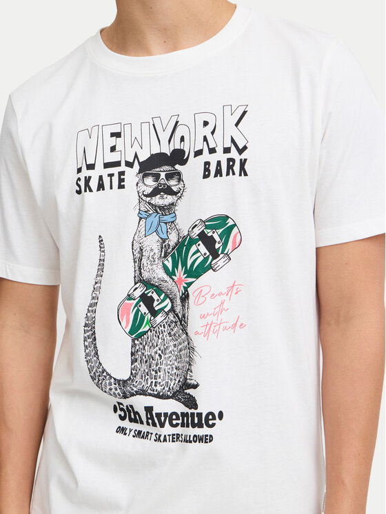 Blend Blend T-shirt 20717748 Bianco Regular Fit