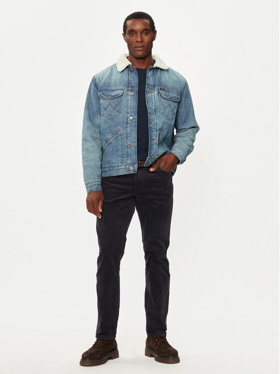 Wrangler Wrangler Traperice Greensboro 112358044 Tamnoplava Straight Fit