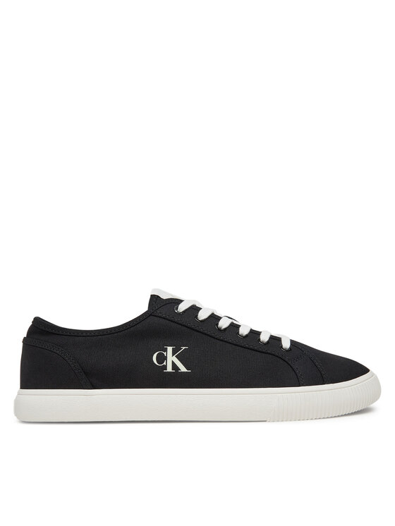 Teniși Calvin Klein Jeans Bărbați, Mărimea: 41, Negru, Ess Vulc Low Mg Canvas YM0YM01209