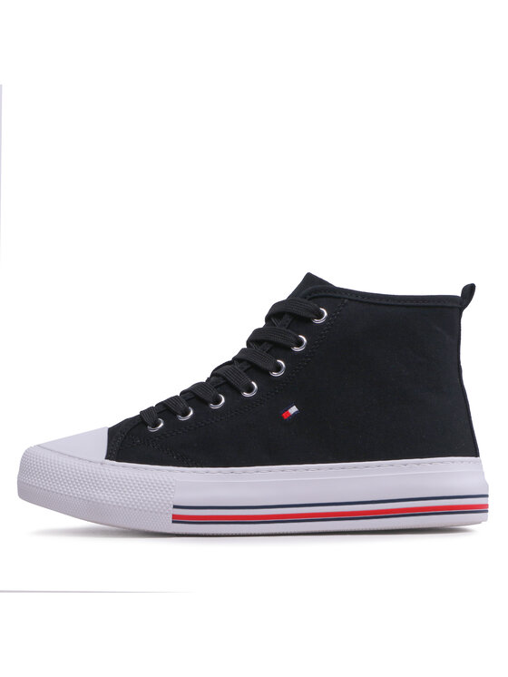 Tommy Hilfiger Tommy Hilfiger Scarpe da ginnastica High Top Lace-Up T3A9-32679-0890 S Nero