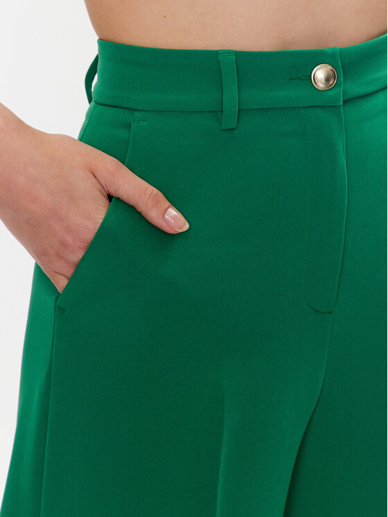 Liu Jo Liu Jo Hlače WA3435 T7896 Zelena Relaxed Fit