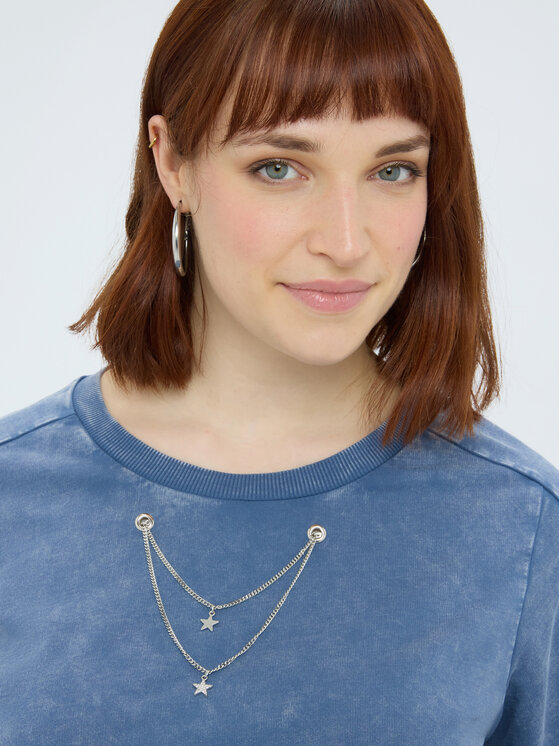 Fiorella Rubino Fiorella Rubino Felpa G866L009049N034 Blu Boxy Fit