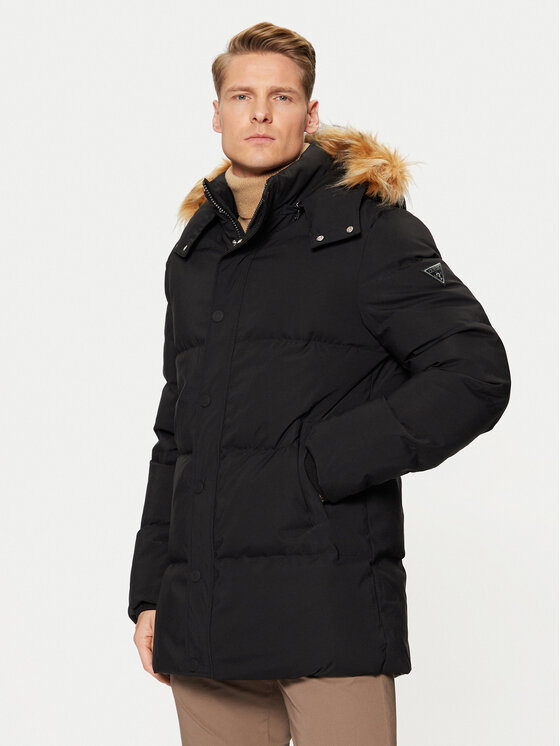 Męska Kurtka puchowa Guess, Rozmiar XXL, Czarna, M4BL53 WG7X2