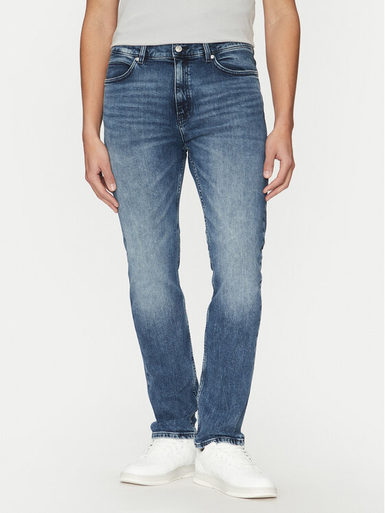 HUGO Džínsy 50530587 Modrá Slim Fit