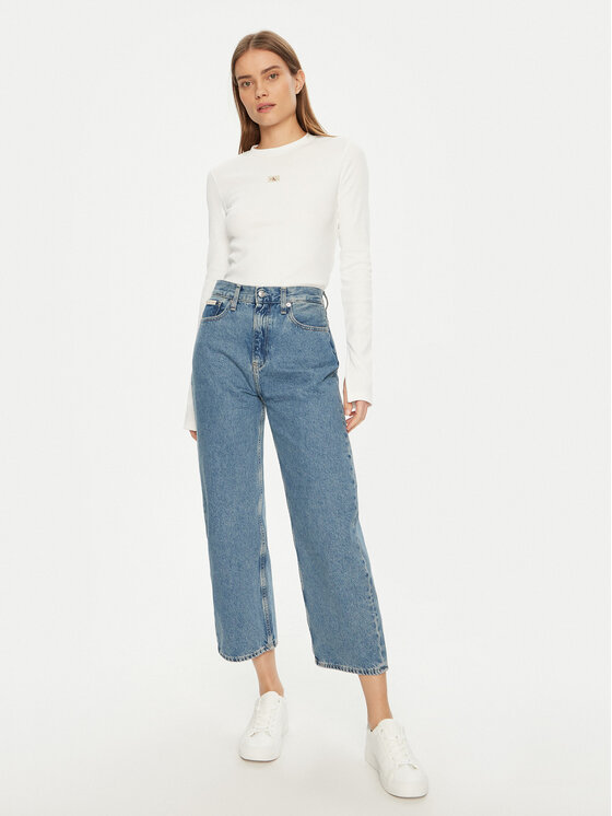 Calvin Klein Jeans Calvin Klein Jeans Džínsy Barrel J20J225005 Modrá Loose Fit