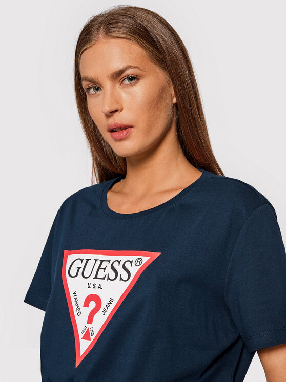 T-shirt Original W1YI1B I3Z11 Blu scuro Boxy Fit