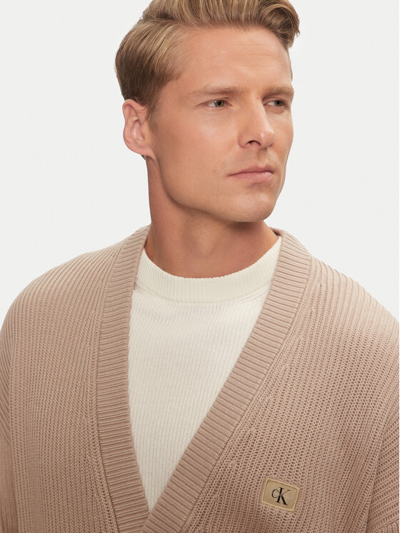Calvin Klein Jeans Calvin Klein Jeans Кардиган J30J326201 Бежов Regular Fit