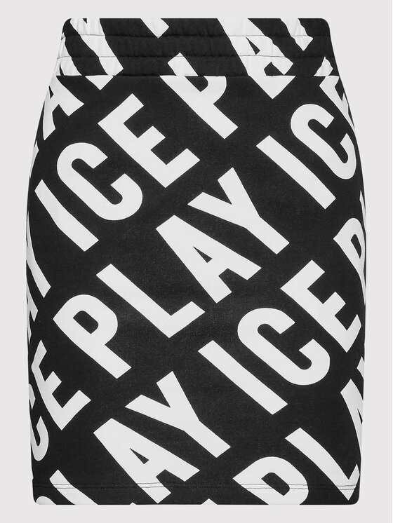 Ice Play Ice Play Φούστα pencil 22I U2M0 C071 6322 S911 Μαύρο Slim Fit
