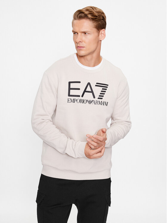 EA7 Emporio Armani Mikina 6RPM16 PJSLZ 1716 Écru Regular Fit