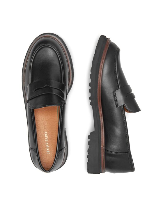 Jenny Fairy Jenny Fairy Мокасини Elida LS6030-02 Чорний